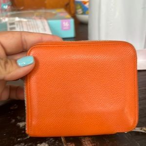 100% AUTHENTIC Hermes Silk-in Compact Compact Wallet
